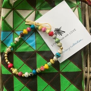 Noonday Recycled paper bead bracelet
